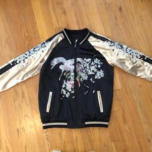 Reversible Embroidered Sukajan Bomber Jacket